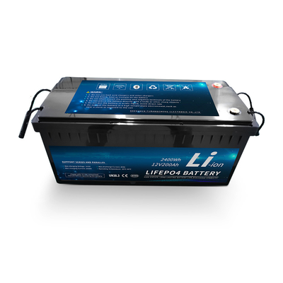 মোটরহোমের জন্য 12.8V 200ah লিথিয়াম আয়ন রিচার্জেবল ব্যাটারি লাইফপো4 100A BMS LCD স্ক্রিন